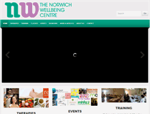 Tablet Screenshot of norwichwellbeing.com